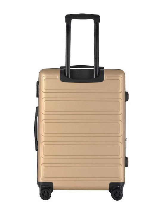 Amber AM1003 Large Hard Suitcase Amber with 4 Wheels Height 76cm