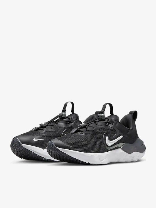 Flow Kinder Sportschuhe Laufen Slip-On Schwarz