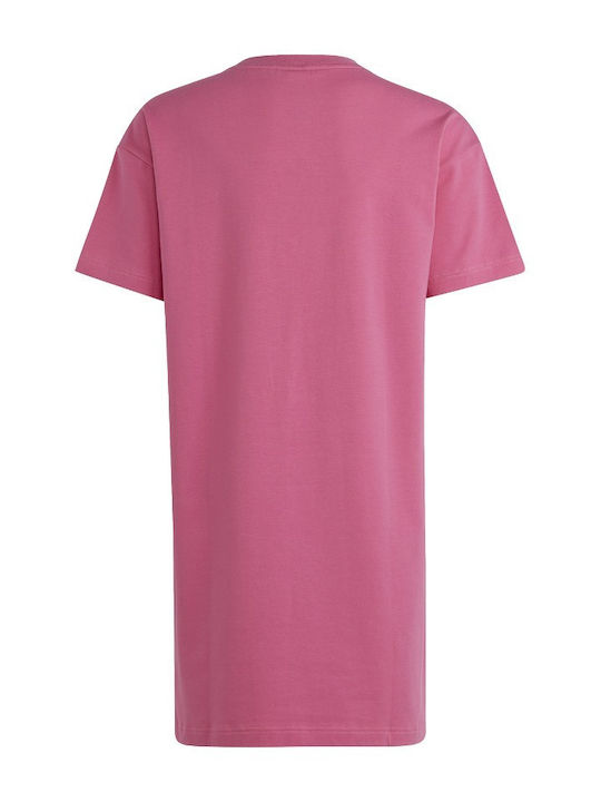 Adidas Παιδικό Φόρεμα Κοντομάνικο Ροζ