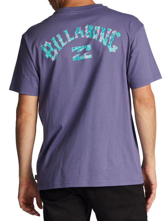 Billabong Arch Fill T-shirt Bărbătesc cu Mânecă Scurtă Violet