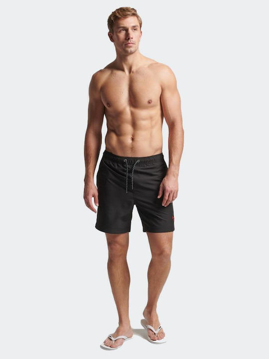 Ovin Vintage Men's Swimwear Shorts Black Floral