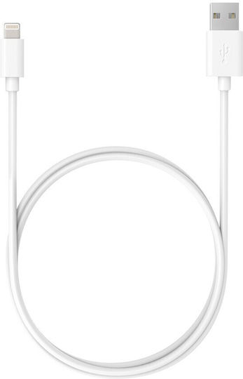 Ancus E44 USB-A to Lightning Cable Λευκό 1m (34229)