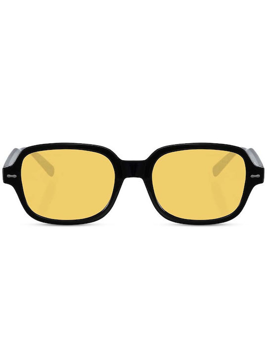 Solo-Solis Sunglasses with Black Plastic Frame and Yellow Lens NDL6343