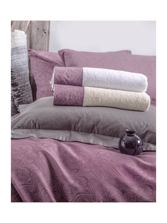 Rythmos Charisma Set Coverlet Single Cotton Purple 160x240cm 2pcs