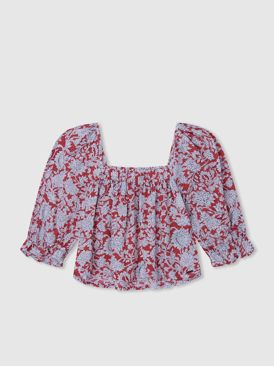 Kids' Shirt Long Sleeve Red Sita