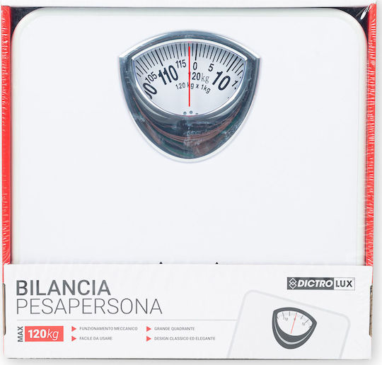 General Trade Αναλογική Ζυγαριά 120kg Λευκή 580025
