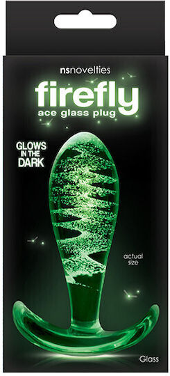 Ns Novelties Firefly Glass Ace Πρωκτική Σφήνα Διάφανη 8.5cm