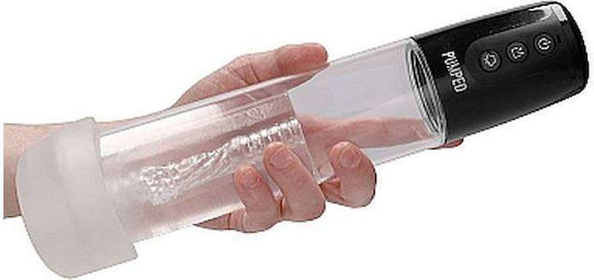 Shots Automatic Cyber Pump with Masturbation Sleeve Pompa Penis Transparent
