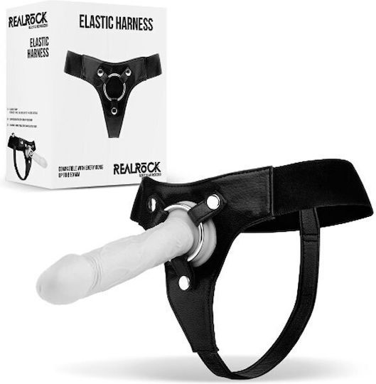 Shots Realrock Elastic Harness Harness σε Μαύρο Χρώμα
