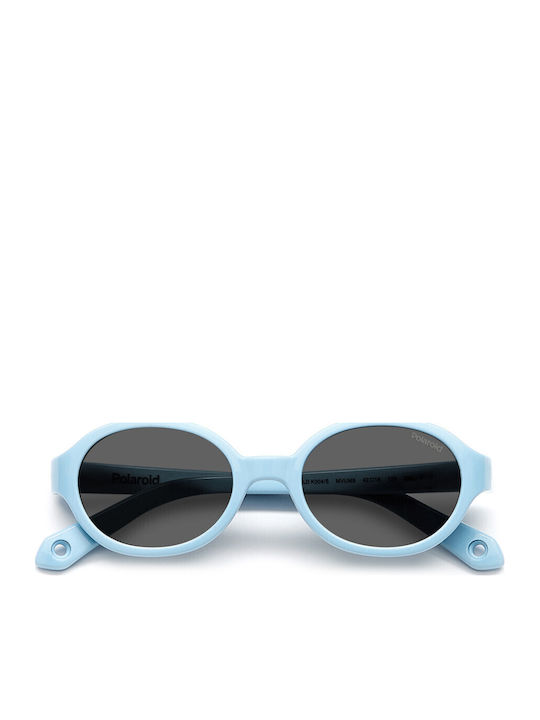 Polaroid Oval Baby Sunglasses with Polarized Lens Blue for 1-4 Years