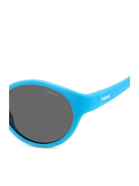 Polaroid Runde Kinder-Sonnenbrillen mit Polarisiertem Blauem Glas
