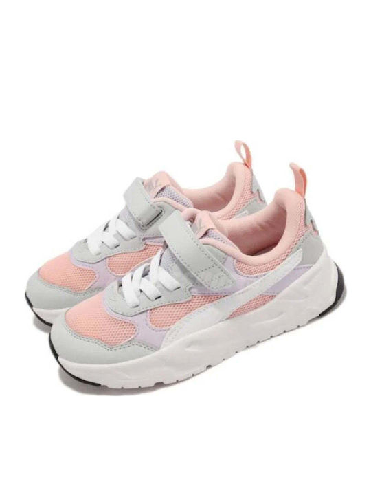 PUMA Trinity AC+ PS Kids Sneakers with Hoop & Loop Closure Rose Dust Grey Orange