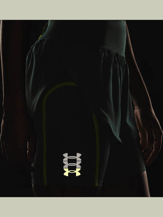 Ua Run Anywhere Γυναικείο Ψηλόμεσο Αθλητικό Σορτς Μπλε
