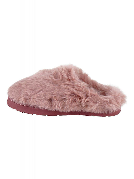 G Secret Women's Slipper with Fur In Pink Colour