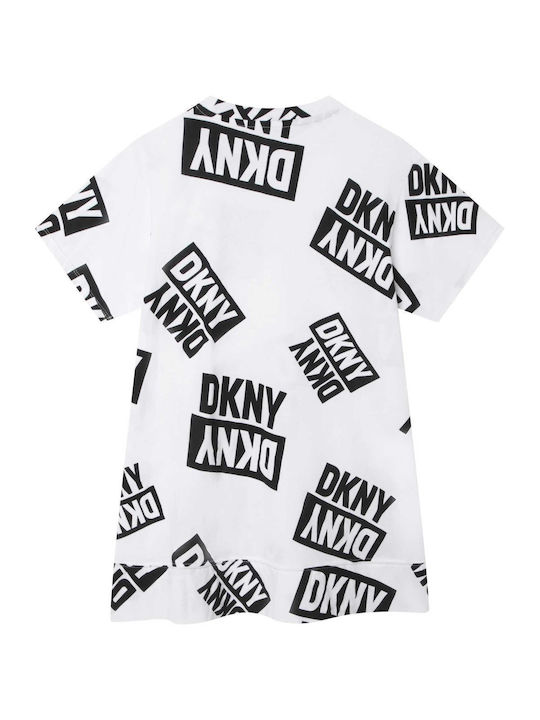 DKNY Kids Dress Short Sleeve White