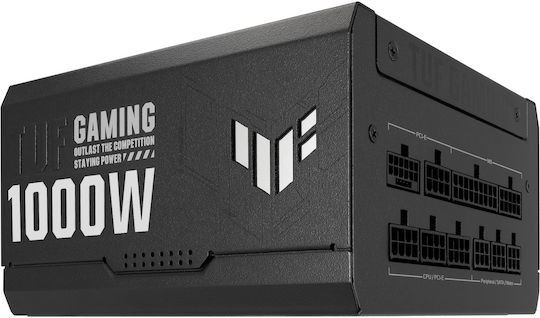 Asus TUF Gaming 1000 1000W Черен Компютърно захранване Пълен модул 80 Plus Gold