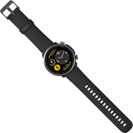 Mibro A1 45mm Waterproof Smartwatch with Heart Rate Monitor (Black)