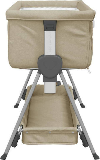 vidaXL Cradle with Mattress Beige Grey