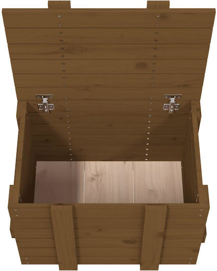 vidaXL Διακοσμητικό Μπαούλο Ξύλινο Καφέ 58x40.5x42εκ.