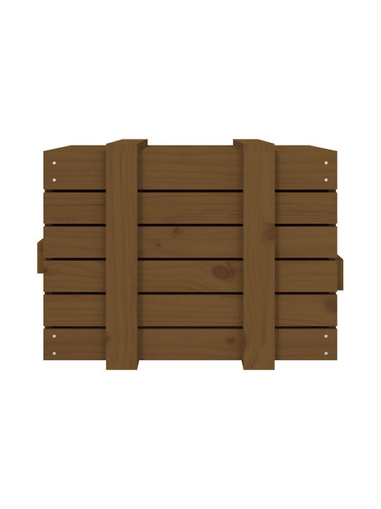 vidaXL Wooden Decorative Trunk Brown 58x40.5x42cm