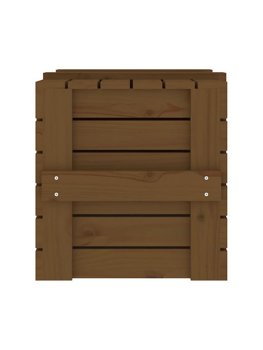 vidaXL Wooden Decorative Trunk Brown 58x40.5x42cm