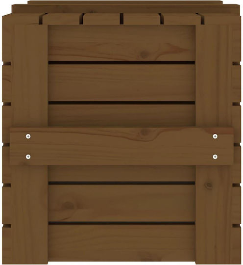 vidaXL Διακοσμητικό Μπαούλο Ξύλινο Καφέ 58x40.5x42εκ.