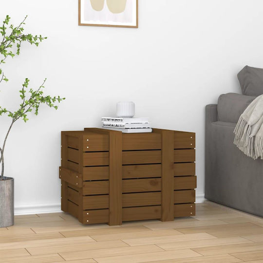 vidaXL Διακοσμητικό Μπαούλο Ξύλινο Καφέ 58x40.5x42εκ.