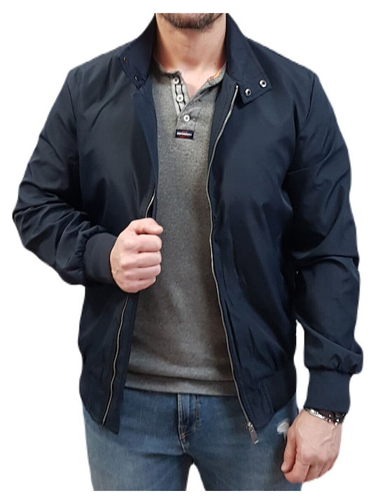 Splendid Herren Winter Jacke Lässig Winddicht Marineblau