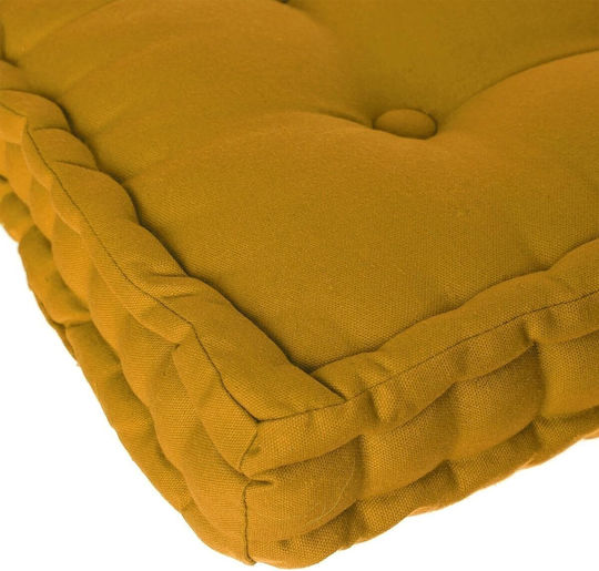 Atmosphera Възглавница За Под Matress От 100% Памук Жълта 40x40см