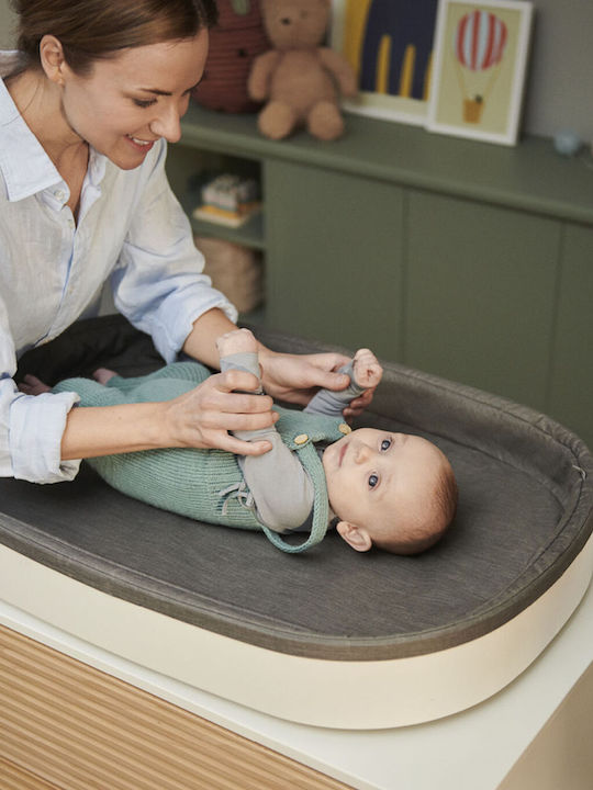 Stokke Harte Wickelauflage Sleepi aus Stoff Gray 54x80cm