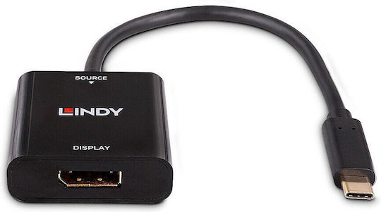 Lindy Μετατροπέας USB-C male σε DisplayPort female (43269)