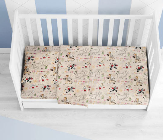 Dimcol Baby Duvet Cover Africa 145 Beige 120x160cm