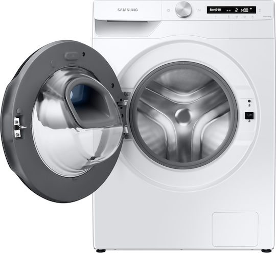 Samsung Πλυντήριο Ρούχων 8kg με Τεχνολογία Ατμού 1400 Στροφών Ecobubble WW80T554DAW/S6