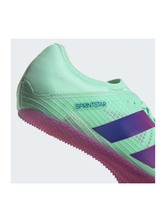 Adizero Sprintstar Спортни обувки Шпайкове Пулс Мента / Lucid Blue / Lucid Fuchsia