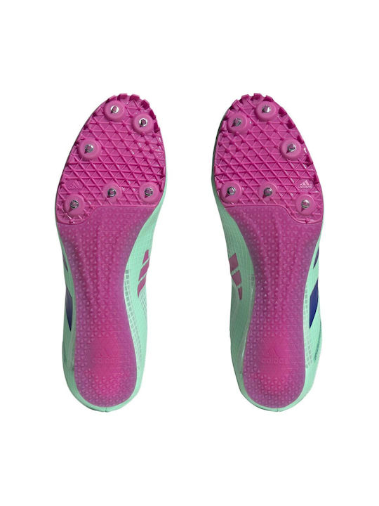 Adizero Sprintstar Спортни обувки Шпайкове Пулс Мента / Lucid Blue / Lucid Fuchsia