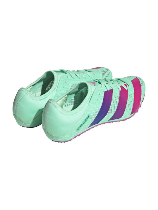 Adizero Sprintstar Спортни обувки Шпайкове Пулс Мента / Lucid Blue / Lucid Fuchsia