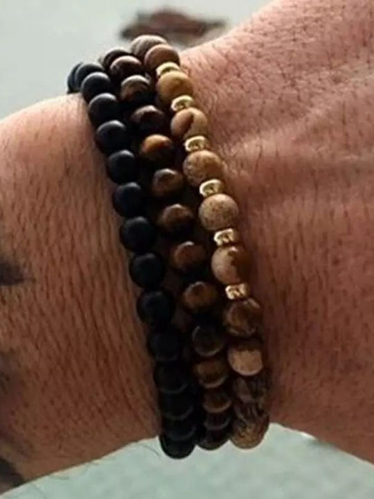 Legend Accessories Σετ Ανδρικά Βραχιόλια από Ατσάλι
