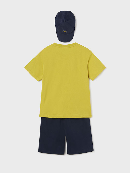 Mayoral Kids Set with Shorts Summer 2pcs Yellow