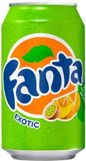 Fanta Băutură răcoritoare fructe exotice cu carbonatare în Cutie 330ml
