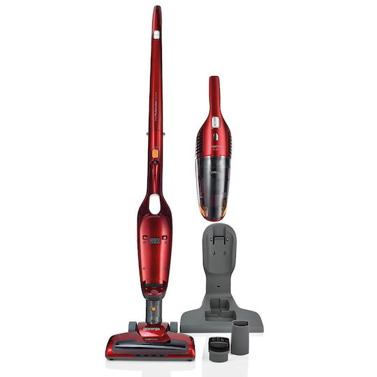 Gorenje SVC216FR Wiederaufladbar 2-in-1 Staubsauger Stick & Handgerät 21.6V Rot