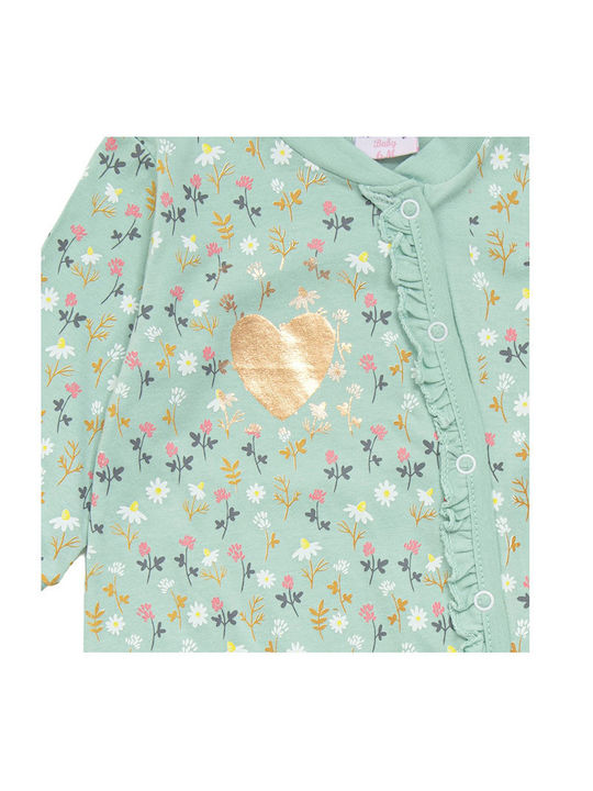 Funky Baby Bodysuit Set Long-Sleeved Green