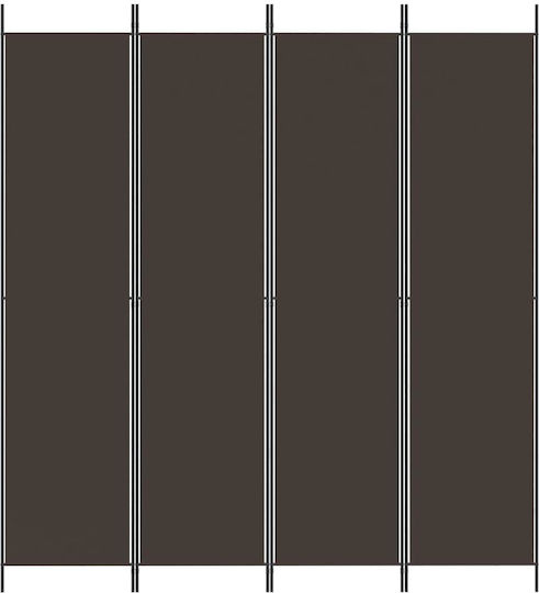 vidaXL Decorativ Paravan Tesatura cu 4 Panouri 200x220cm