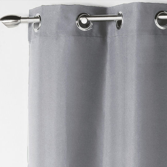 Kipper Κουρτίνα με Τρουκς Absolou Grey 140x260εκ.