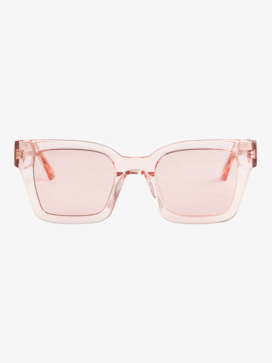 Roxy Nikah Women's Sunglasses with Pink Plastic Frame and Pink Lens ERJEY03113 NDF0