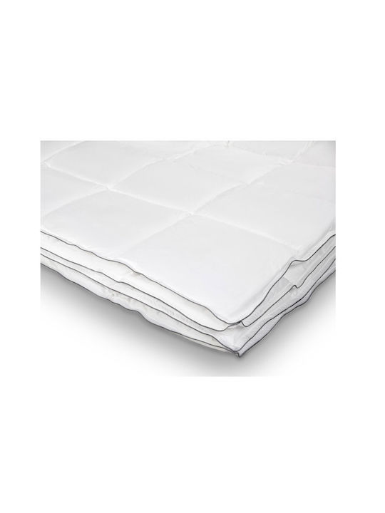 Primaviera Deluxe Quilt Double 200x200cm Percale Cotton Touch 4-Seizoenen Dekbed White