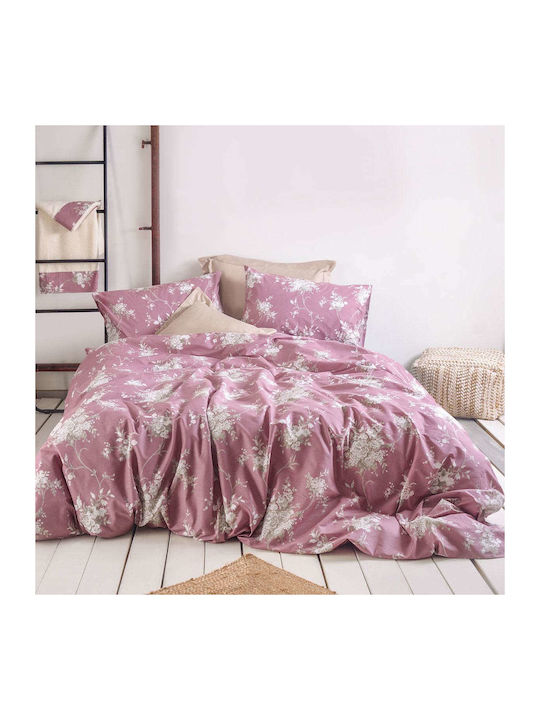 Rythmos Quilt Set Single 160x240cm Mathilde Pink 2pcs