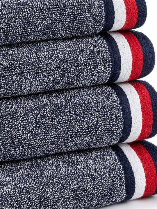 Tommy Hilfiger Facecloth Teddy 50x100cm Navy Weight 540gr/m²