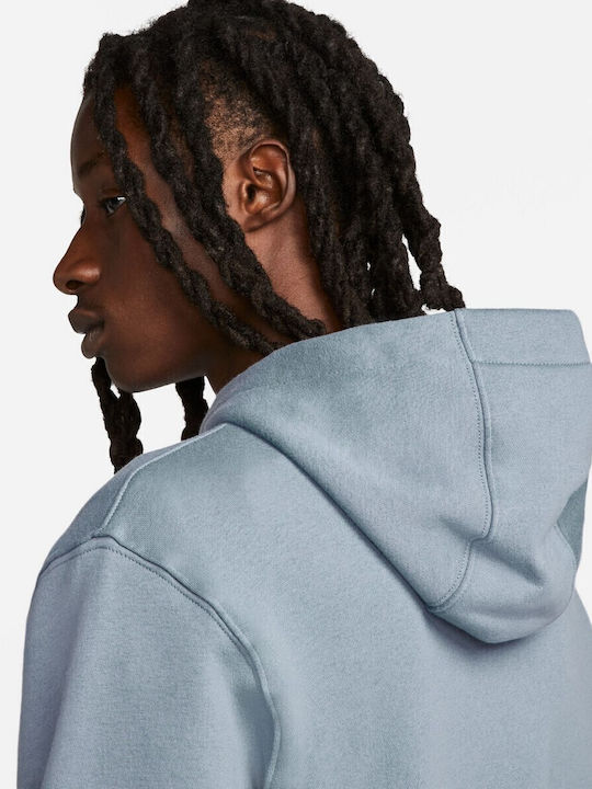 Club Sweatshirt With Light Blue Hood
