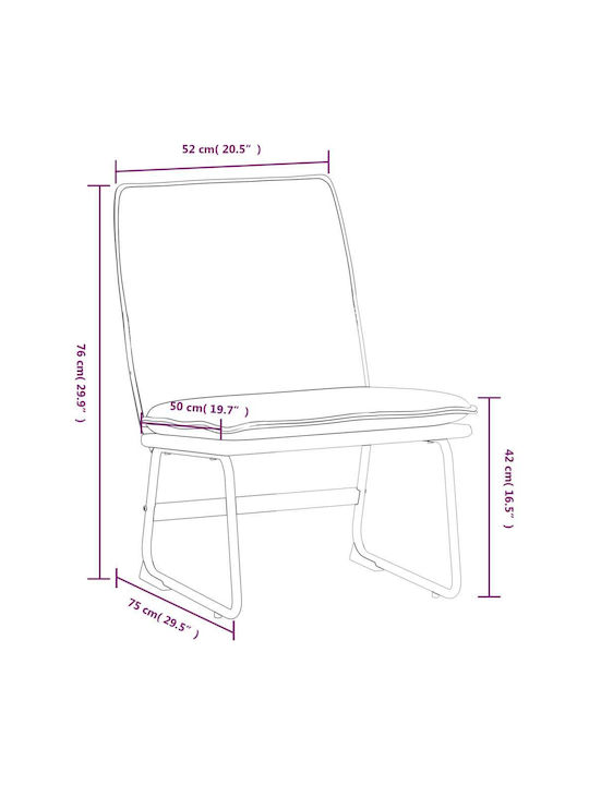 Πολυθρόνα Σκούρο Πράσινο 52x75x76cm