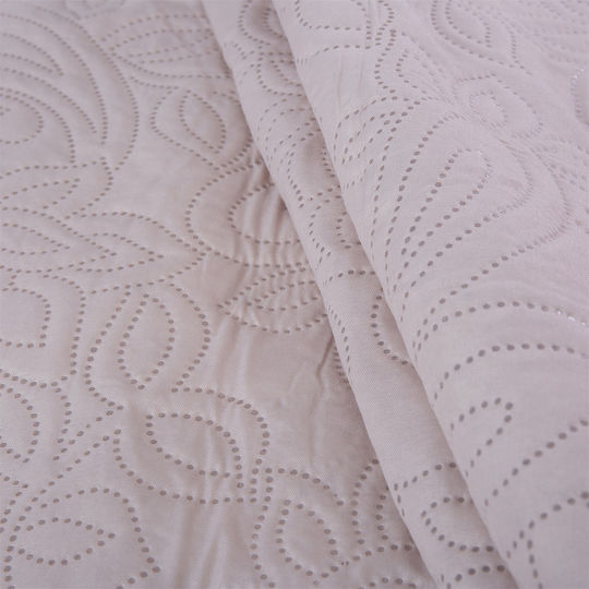 Silk Fashion Solid Set Coverlet Single from Cotton & Polyester Camel 160x220cm 2pcs